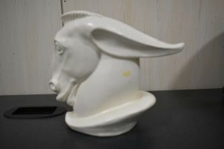 Vintage Art Deco Horse Head Vase Ivory Glaze