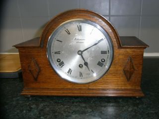 J W Benson London // Edwardian Mantle Clock With Westminster Chimes