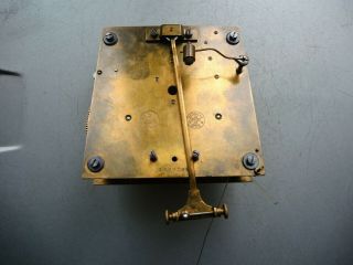 Antique Gustav Becker 2 Weight Vienna Regulator Clock Movement Parts Restore Gb