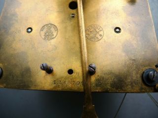 Antique Gustav Becker 2 Weight Vienna Regulator Clock Movement PARTS RESTORE GB 2