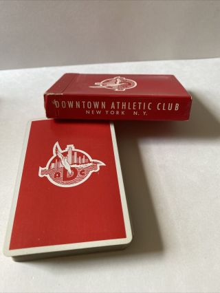 Vintage Downtown Athletic Club Playing Cards Nyc Downtown Club Heisman
