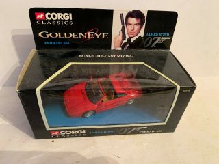Vintage 1995 Corgi James Bond 007 Ferrari 355 Car M.  I.  B.