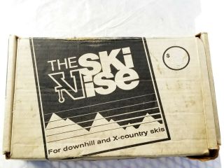 Vintage The Ski Vise Tuning Clamp Gold Lode Box Skiing Tune Waxing Gear
