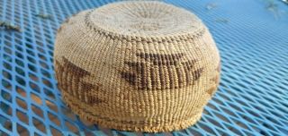 Antique Klamath / Modoc Basket.  Approximately 5 - 1/2 " In Diameter At Widest