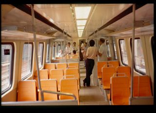 35mm Slide - Hong Kong Mtr - Metro Cammell Emu On Board/interior (b)