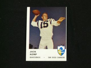 Vintage 1961 Philadelphia Football 155 Jack Kemp Nrmt San Diego Chargers