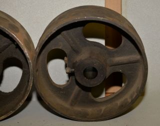 2 antique hit & miss engine line pulley 3 