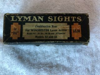 Vintage Lyman No.  1a Da Sight Box