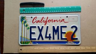 License Plate,  California Council Of Arts,  Ex 4 Me 2,  Ex For Me Too Divorced Too