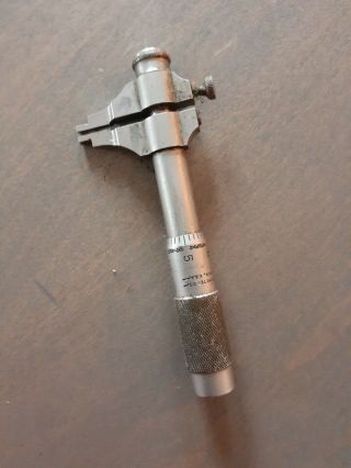 Vintage Tubular Micrometer Co 1 - Inch Caliper Usa
