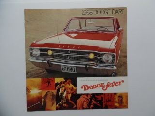 1968 Dodge Dart Gtsport Car Brochure Vintage