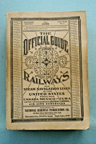 The Official Guide Of The Railways - June 1941