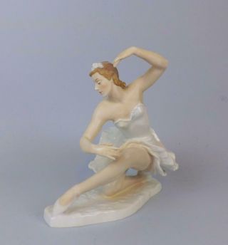 Antique Porcelain German Art Deco Figurine Of A Ballet Dancer By Rosenthal.