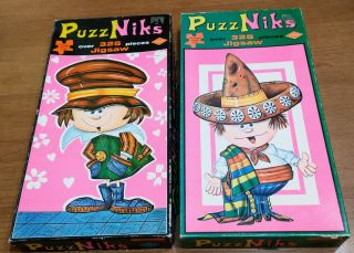 2 Vintage 1970s Puzzniks Pedro & Leader Puzzles - Both 100 Complete In Boxes