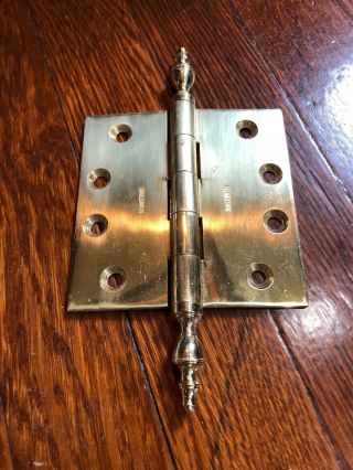 Nh1 Vintage Solid Brass Steeple Tip 4” Hinge