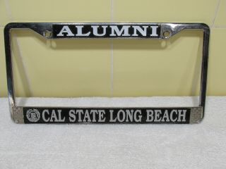 Vintage License Plate Frame - Cal State Long Beach,  Ca - Alumni