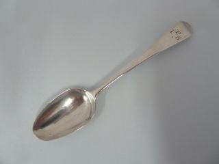 Masted Ship Solid Silver Picture Back Teaspoon.  London C1775 John Scofield?