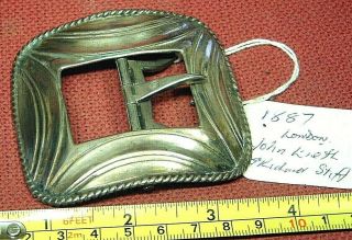 Enormous Solid Silver Buckle 1887 By John Keith And Richard Stiff