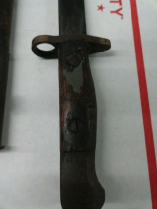Antique 1907 Wilkinson Bayonet w/ Sheath British Army WWI Military Sword 2