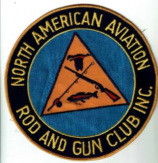 North American Aviation Rod & Gun Club 8 " Jacket Patch