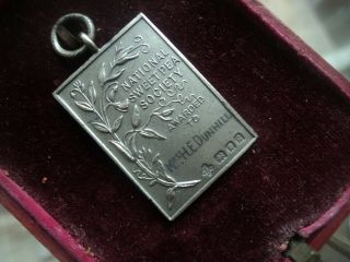 National Sweet Pea Society Stg.  Silver Medal H/m 1931,  Box - London 1931