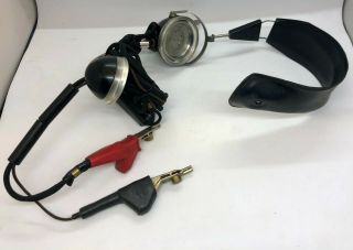 Vintage Radio Headset With Microphone Hamm Telephone Operator Military