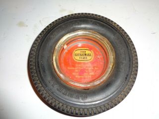 Vintage General Tire Yingling Westminster,  Md.  Rubber Tire Ashtray