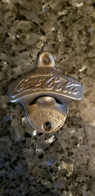 Vintage 1948 Coca Cola Starr " X " Wall Mount Soda Bottle Opener Patd.  Apr.  1925