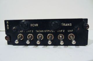 Kaman Helicopters Radio Switching Control Panel Assy 84955,  Uhf Tacan,  Aircraft