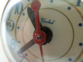 Vintage United Electric Clock Dial Hands,  Brass Bezel,  Glass Lens,  Gears 2 3/4 
