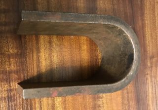 Large Vintage Forged Horseshoe U - Shaped Industrial Magnet Marked 11 27.  Ne