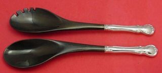 French Provincial By Towle Sterling Silver Salad Serving Set With Ebony 2 - Piece