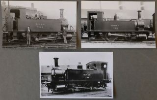 Lswr B4 0 - 4 - 0t Shunting Locomotive,  " Dinan ",  3 Real Photographs