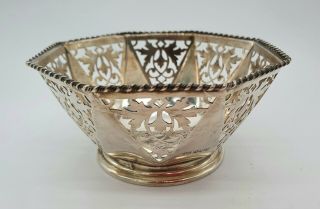 Solid Silver Bon Bon Dish By Mappin And Webb 81g Stunning.