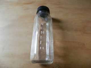 Vintage Evenflo Glass Baby Bottle With Cap 8 Oz.  Made In Usa Embossed W/ounces,
