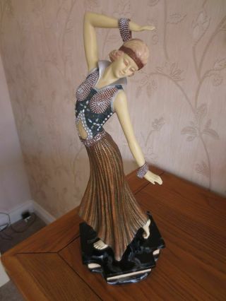Large And Heavy Art Deco Style Figurine