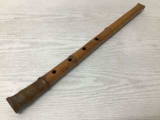 Y1865 Shakuhachi Bamboo Flute Music Instrument Japanese Traditional Antique
