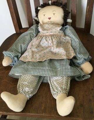 8 Vintage Items Handmade Dolls Bears Floppy Eared Rabbits Raggedy Ann 3