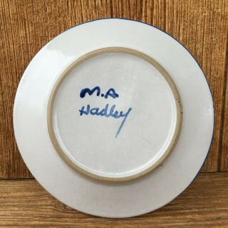 M.  A.  Hadley Kentucky Handmade Pottery Cat Kitten Kitty Childs Plate Vintage 3