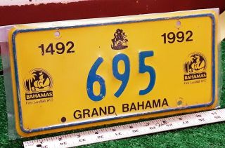 Bahamas - Grand Bahama - 1996 Landfall Passenger License Plate - Low Number
