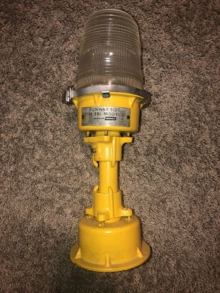 Vintage Airport Runway Light With Wiring,