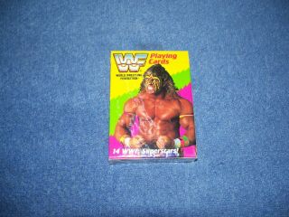 Vintage 1991 Wwf Playing Cards Superstars Deck Ultimate Warrior Hulk Hogan Titan