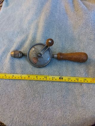 Vintage Stanley Defiance Eggbeater Hand Drill Woodworking Tool Usa
