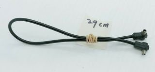 Vintage 29cm (11.  41 ") Flash Sync Cord Male To Male Pc Cable Connector