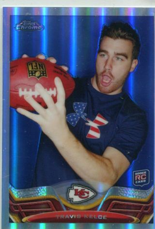 2013 Topps Chrome - Travis Kelce - Rookie Refractor 118 - Chiefs