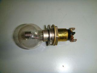 Vintage Ge Ne - 32 Neon Lamp Bulb With Socket From Ts - 505 Multimeter -