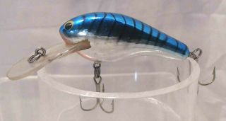 Vintage Bagley Diving Killer B2 Fishing Lure Blue Mackerel