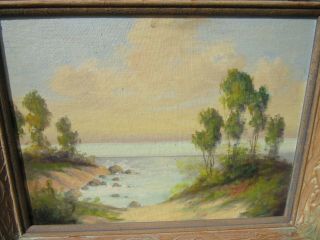 ANTIQUE EARLY CALIFORNIA LANDSCAPE OIL PAINTING SIGNED IMPRESSIONIST 2