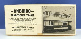 Anbrico Oo Scale Enclosed Top Tram White Metal Kit Ct44b
