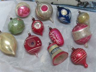 Antique German Blown Glass Christmas Tree Ornaments 12